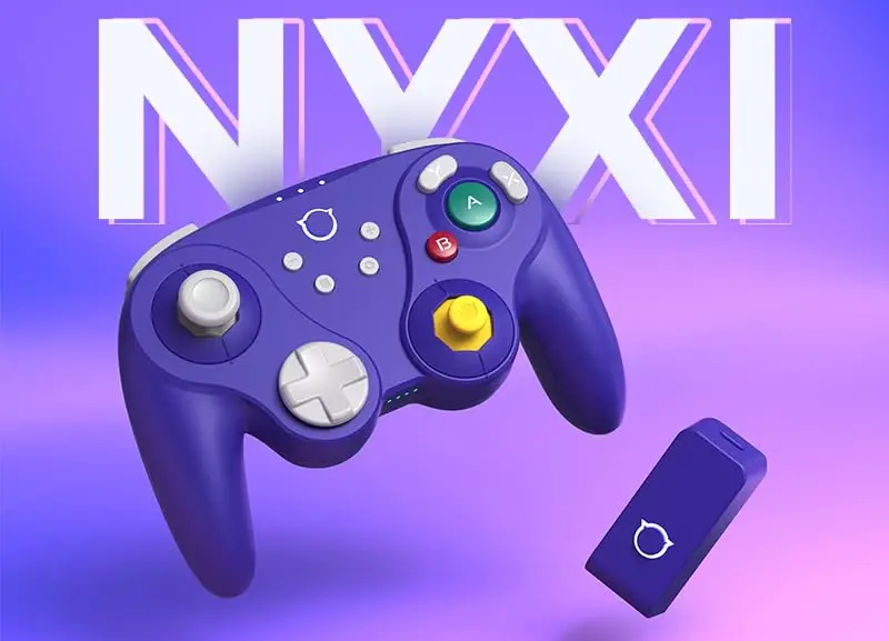 NYXI Warrior Wireless Bluetooth Game Controller – GameCube-style handle, Hall-effect joysticks, and programmable back paddles