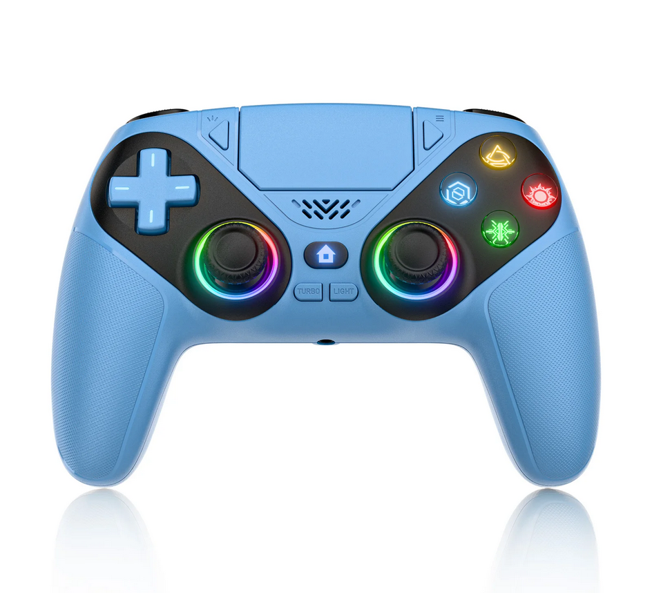 Bonacell RGB wireless controller for PS5 and PC — best budget PC gamepads pick with Hall-effect sticks, Hall triggers, macros and RGB