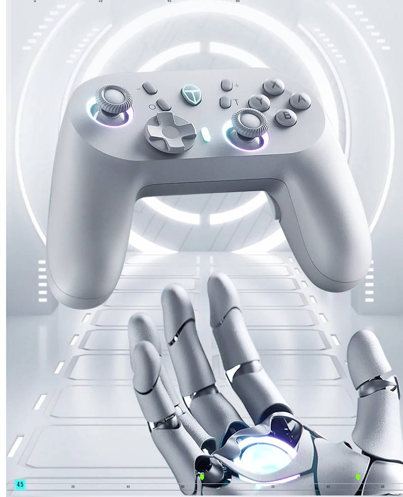 ThundeRobot G45 Pro wireless controller — best budget PC gamepad with Hall-effect sticks, Hall triggers, NFC and tri-mode connectivity