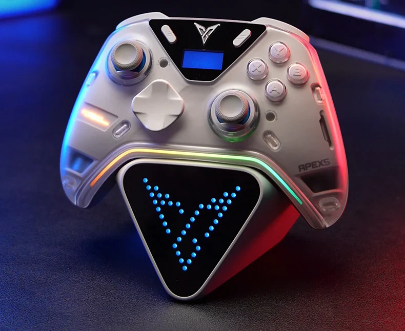Flydigi Apex 5 premium Nintendo Switch and PC wireless gamepad with RGB screen