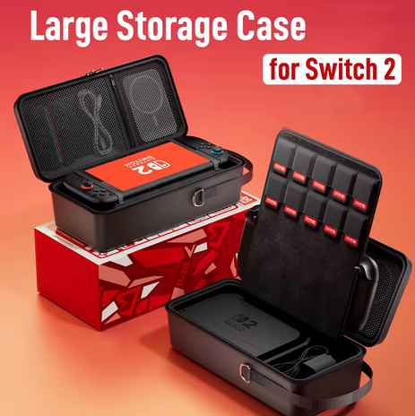 Large waterproof travel case for Nintendo Switch and Switch 2