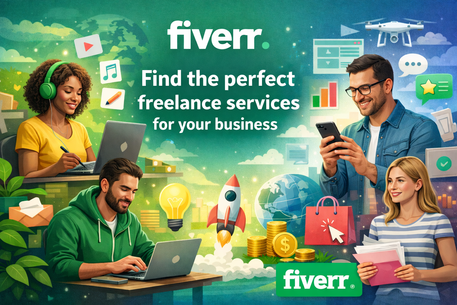 Fiverr landing page preview