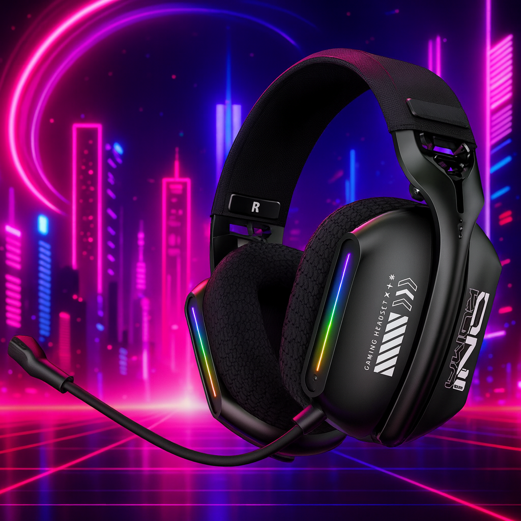 ONIKUMA wireless tri-mode gaming headset with 2.4G, Bluetooth and wired 3.5mm connectivity