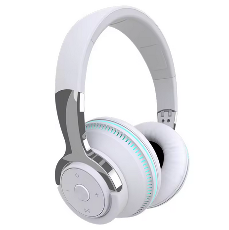 DIXSG Bluetooth over-ear headphones with 40mm drivers, foldable design, and noise reduction