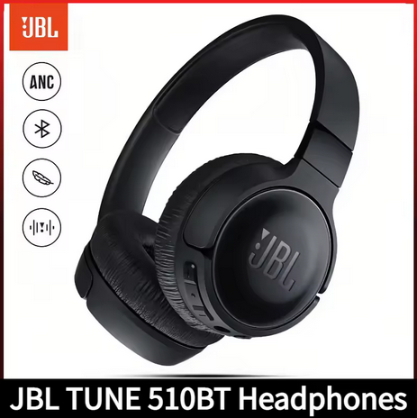 JBL Tune 510BT wireless on-ear headphones with Pure Bass sound and 40-hour battery life