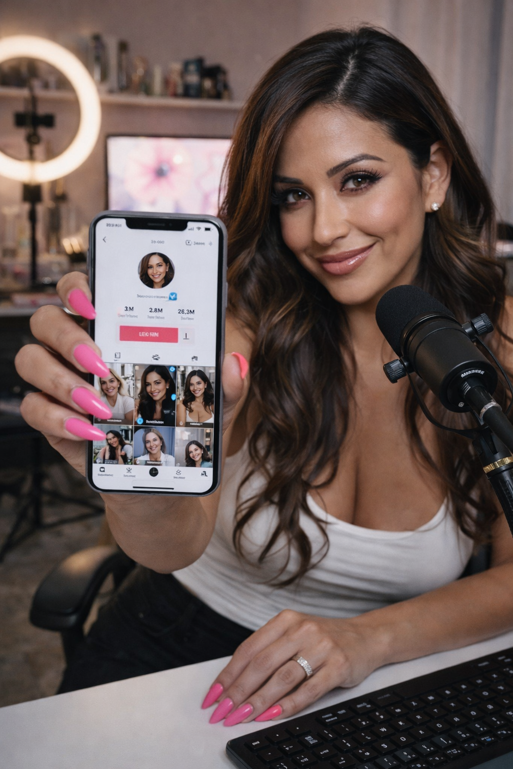 Beauty creator image made with an AI photo and video generator for creators